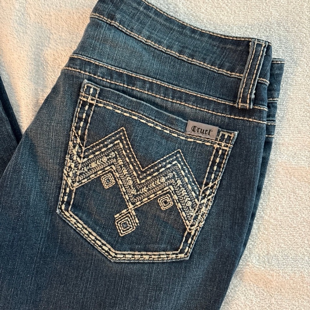 Cruel Womens Denim Blue Straight Legged Jeans